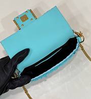 Fendi Turquoise Sequin Blue 19x5x11cm - 4