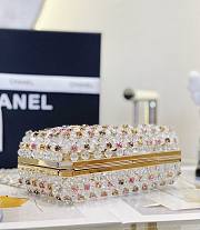 Chanel Evening Bag Glass Pearls & Gold 17x11x7cm - 3