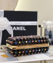 Chanel Evening Bag Glass Pearls & Gold Black Multicolour 17x11x7cm - 2