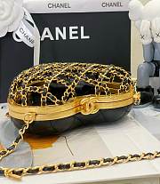 Chanel Minaudiere Sheepskin Gold Plated Metal Black 13x14x3cm - 2