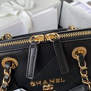 Chanel Bowling Bag Leather Black 22.5x15x13cm - 2