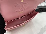 Chanel Flap Bag Chevron Lambskin Pink Gold 25cm - 2