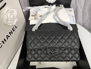 Chanel Flap Bag Black Hardware Caviar Black 25cm