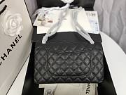 Chanel Flap Bag Black Hardware Caviar Black 25cm - 4