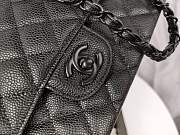 Chanel Flap Bag Black Hardware Caviar Black 25cm - 5