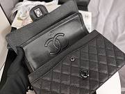 Chanel Flap Bag Black Hardware Caviar Black 25cm - 6