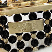 Chanel Mini Evening Bag Glass Pearls Gold Black Multicolour 8x7x7cm - 2