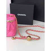 Chanel Lambskin Quilted Pearl Crush Mini Vanity Case Pink 8.5x11x7cm - 3