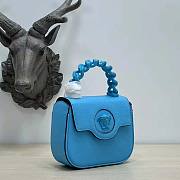 Versace La Medusa Mini Bag Blue 16x12x6cm - 5