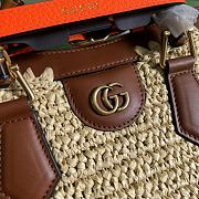 Gucci Diana Small Tote Bag Raffia 27x24x11cm - 5