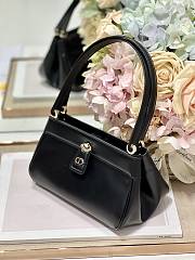 Dior Small Key Bag Black Box Calfskin 22 x 12.5 x 12 cm - 6