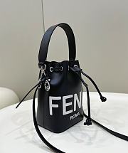 Fendi Mon Tresor Black Leather Mini Bag 18x12x10cm - 2