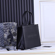 Dior Medium Book Tote Black Calfskin 36 x 27.5 x 16.5 cm - 5