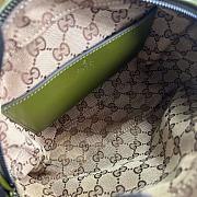 Gucci Shoulder Bag With Tonal Double G Green 23.5 x 15 x 8 cm - 3