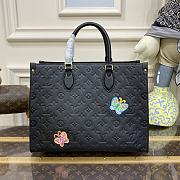 Louis Vuitton LV x YK OnTheGo MM Black 35x27x14cm - 3