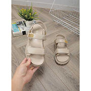 Dior Dioract Sandals Lambskin Beige - 1