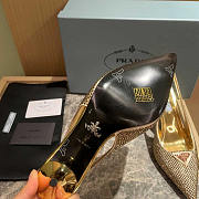 Prada Platinum Slingback With Crystals 8.5cm - 6