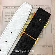 Hermes Togo Leather Belt White - 3