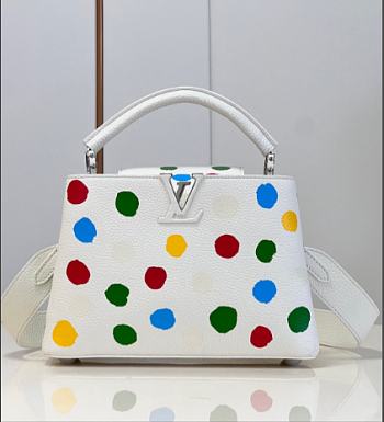 Louis Vuitton LV x YK Capucines White 27 x 18 x 9 cm