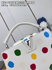 Louis Vuitton LV x YK Capucines White 27 x 18 x 9 cm - 4