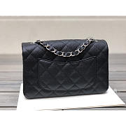 Chanel Caviar Rectangular Flap Bag Black with Silver 20cm - 5