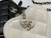 Chanel Clutch With Strap Calfskin Black White 13.3 × 15 × 2 cm - 2