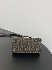 Fendi Brown Vintage Top Handle Shoulder Bag 21x15x10cm - 3