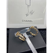 Chanel CC Diamond Stud Earrings - 5