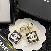 Chanel 22A CC Logo Earrings Black and White - 4