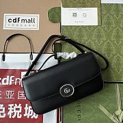Gucci Petite GG Small Shoulder Bag Black 27x15x5cm - 1