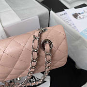 Chanel Classic Flap Bag Calfskin Silver Hardware Small Pink 23cm - 6