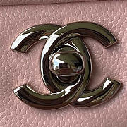 Chanel Classic Flap Bag Calfskin Silver Hardware Small Pink 23cm - 3