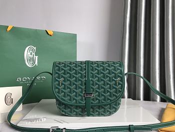 Goyard Belvedere Small Bag Green 22×17×9.5cm