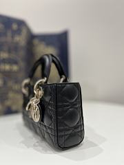 Dior Small Lady D-Joy Bag Black Cannage Lambskin 22 x 12 x 6 cm - 2