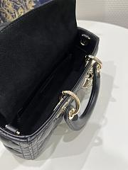 Dior Small Lady D-Joy Bag Black Cannage Lambskin 22 x 12 x 6 cm - 3