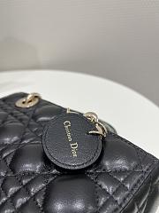 Dior Small Lady D-Joy Bag Black Cannage Lambskin 22 x 12 x 6 cm - 5