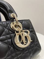 Dior Small Lady D-Joy Bag Black Cannage Lambskin 22 x 12 x 6 cm - 6