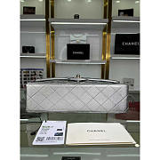 Chanel Flap Bag Medium Iridescent Silver Lilac Lambskin 25cm - 4