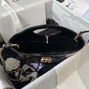 Chanel Mini Bi Color Chain Patent Leather Bag Black 22 x 23 x 5.5 cm - 4