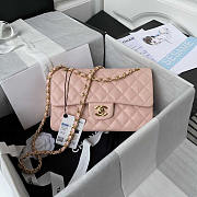 Chanel Small Flap Bag Caviar Gold Hardware Pink 23cm - 1