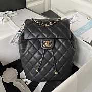 Chanel Backpack Caviar Gold Black 25x20x12cm - 1