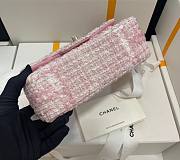 Chanel 22C Pink Tweed Flap Bag 20cm - 4