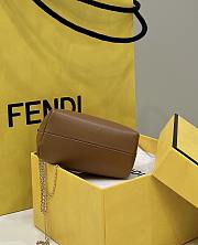 Fendi Nano First Charm Brown Nappa Leather 11.5x5.5x10cm - 4