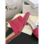 Dior Dway Heeled Slide Rani Pink 3.5cm - 5