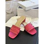 Dior Dway Heeled Slide Rani Pink 3.5cm - 3