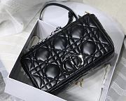 Dior Caro Black Macrocannage Calfskin 28x17x9cm - 1