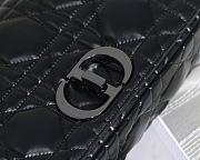 Dior Caro Black Macrocannage Calfskin 28x17x9cm - 5