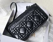 Dior Caro Black Macrocannage Calfskin 28x17x9cm - 3