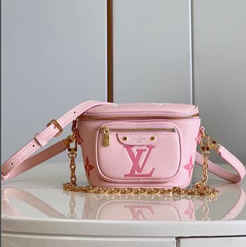 Louis Vuitton LV Mini Bumbag Monogram Pink 17 x 12 x 9.5 cm