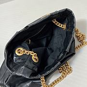 Balenciaga Crush Medium Tote Bag Black Calfskin 39x46x14cm  - 3